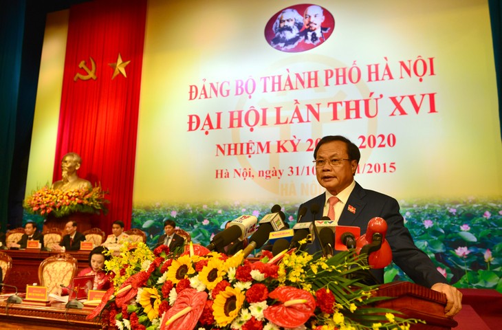Party Congresses open in Hanoi and Hung Yen for the 2015 -2020 term - ảnh 1